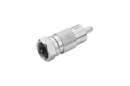 Adaptador Plug F Macho x Plug RCA Macho Metálico