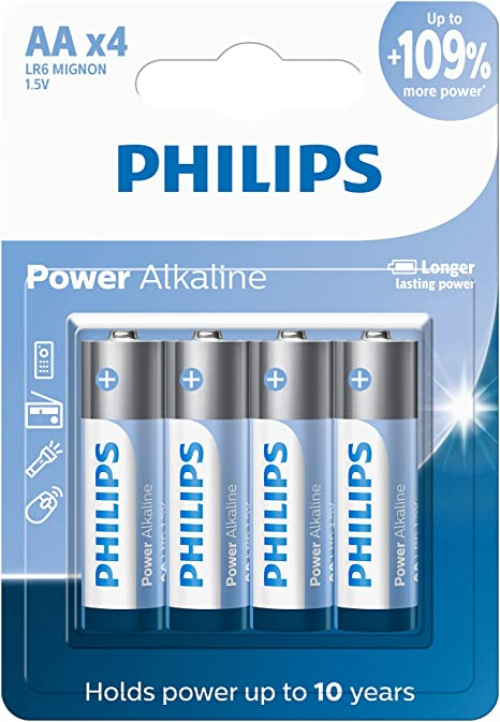 PILHA PEQUENA C/4 PHILIPS ALCALINA