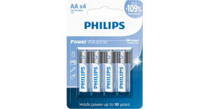 PILHA PEQUENA C/4 PHILIPS ALCALINA