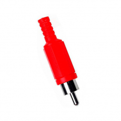 PLug RCA macho vermelho