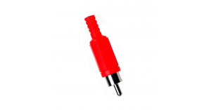 PLug RCA macho vermelho