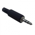 Plug P2 Stereo Plástico Preto