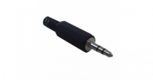 Plug P2 Stereo Plástico Preto