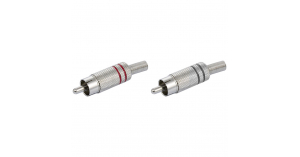 PLUG RCA MACHO NIQUEL PAR
