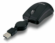 Mouse USB Mini Retrátil Mo159 Preto Multilaser
