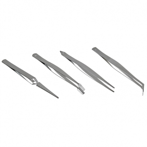 Kit Pinças de Aço 4 Peças