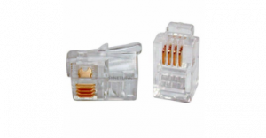 Conector RJ-11 6 Vias 4 Terminais