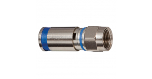 CONECTOR RG-6 COMPRESSÃO METÁLICO