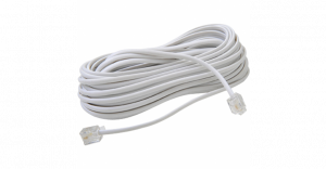 Cabo RJ11+RJ11 10M Branco