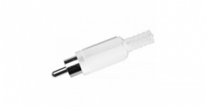 Plug RCA Macho Branco