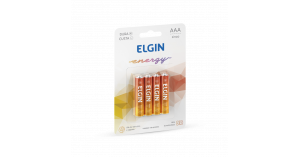 PILHA PALITO AAA ELGIN C/4