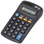 Calculadora de Bolso de 8 Dígitos com Alimentação Solar ou a Pilha CB10 Vinik