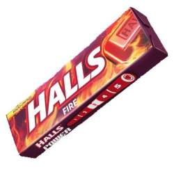 Drops Fire - Laranja e Gengibre - 34g - Halls