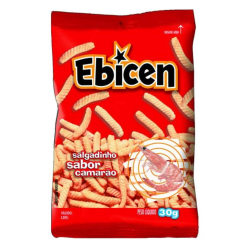 Salgadinho - Sabor Camarão - Pacote 30g - Ebicen