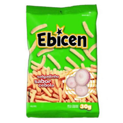 Salgadinho - Sabor Cebola - Pacote 30g - Ebicen
