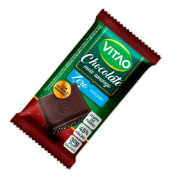 Chocolate Meio Amargo - Zero Açúcar - 30g - Vitao