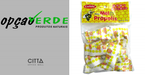 Bala Mel e Própolis - Pacote 60g - Castella