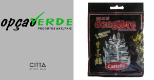 Bala de Gengibre Extra Forte - Pacote 60g - Castella