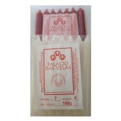 Vela Palito - Pacote com 7 velas - Palácio das Velas