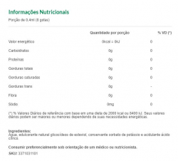 Adoçante Líquido de Stevia Orgânico - 30ml - Stevita