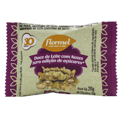 Doce de Leite com Nozes Zero - 25g - Flormel