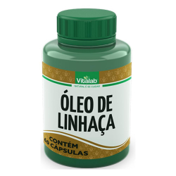 Óleo de Linhaça - 60 cápsulas - Vitalab