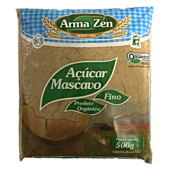 Açúcar Mascavo Orgânico - Pacote 500g - Arma Zen