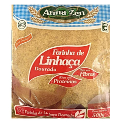 Farinha de Linhaça Dourada - Pacote 500g - Arma Zen