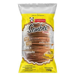 Cookie Sembei Aveia, Banana e Mel - Pacote 150g - Satsumaya