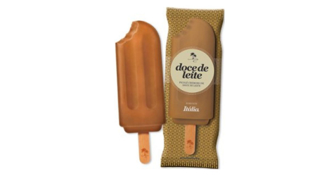 Picolé Gold - Sabor Doce de Leite - Sorvete Itália