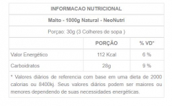 Maltodextrina - Natural - Pacote 1000g  - NeoNutri