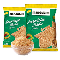 Farinha de Amendoim Moído - Pacote 1kg - Mandubim