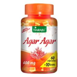 Ágar-Ágar - 60 Cápsulas de 400mg - Tiaraju