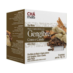 Chá de Gengibre, Canela e Cravo - 10 sachês de 13g - Chá Mais