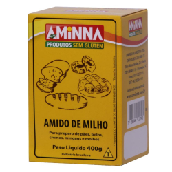 Amido de Milho sem glúten - Pacote 400g - Aminna