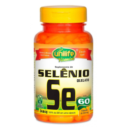 Selênio Quelato - 60 Cápsulas 500mg - Unilife