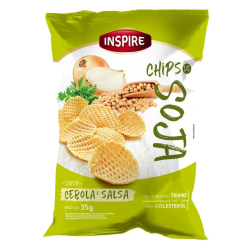Chips de Soja - Sabor Cebola e Salsa - Pacote 35g - Inspire