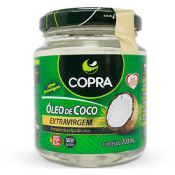 Óleo de Coco Extravirgem - Pote 200ml - Copra