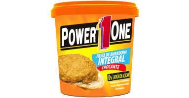 Pasta de Amendoim com Pedaços Crocantes - Pote 1kg - Power One