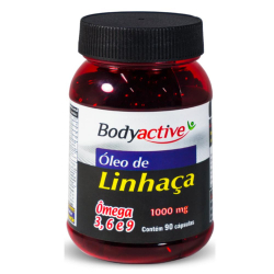 Óleo de Linhaça - 90 cápsulas de 1000mg - BodyActive