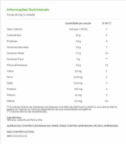 Barra Orgânica Love - Sabor Chia - Pacote 35g - Hart´s Natural