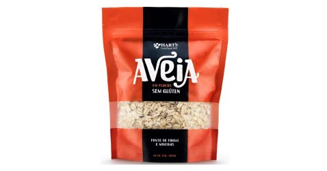 Aveia em Flocos - sem Glúten - Pacote 200g - Hart's Natural