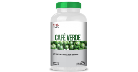 Café Verde - 60 Cápsulas de 600mg - Chá Mais