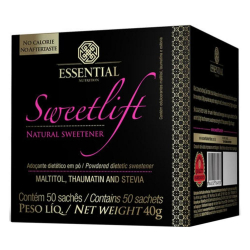 Adoçante Natural - Taumatina e Estévia Essential - Caixa com 50 sachês - Sweetlift