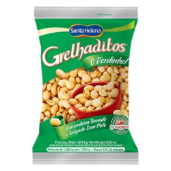 Amendoim Torrado sem Pele Grelhaditos - Pacote 1kg - Santa Helena