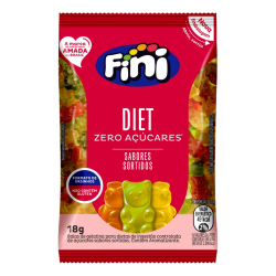 Bala Ursinhos Diet - Pacote 18g - Fini