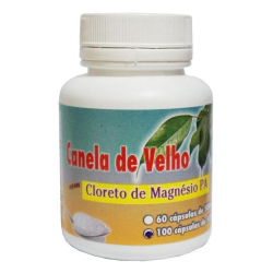 Canela de Velho com Cloreto de Magnésio PA - 100 cápsulas de 500mg - Ervas Brasillis