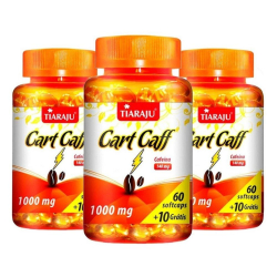 Cart Caff (Óleo de Cártamo + Cafeína) - 60 Cápsulas + 10 de 1g - Tiaraju
