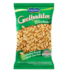 Amendoim Grelhaditos sem Pele - Pacote 400g - Santa Helena