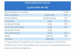 Sal Refinado Branco Light - Pacote 500g - Magro